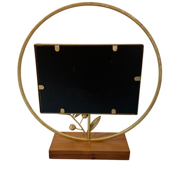 Olive Leaf Branch Gold Tone Mirror - Picture 2 of 5